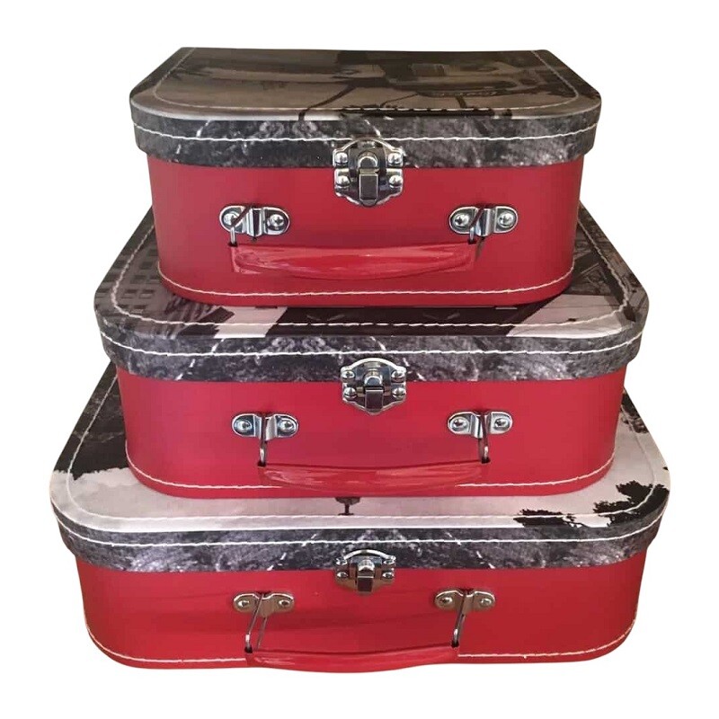 3 Coca-Cola Coke Vintage Storage Cases Suitcase case Boxes