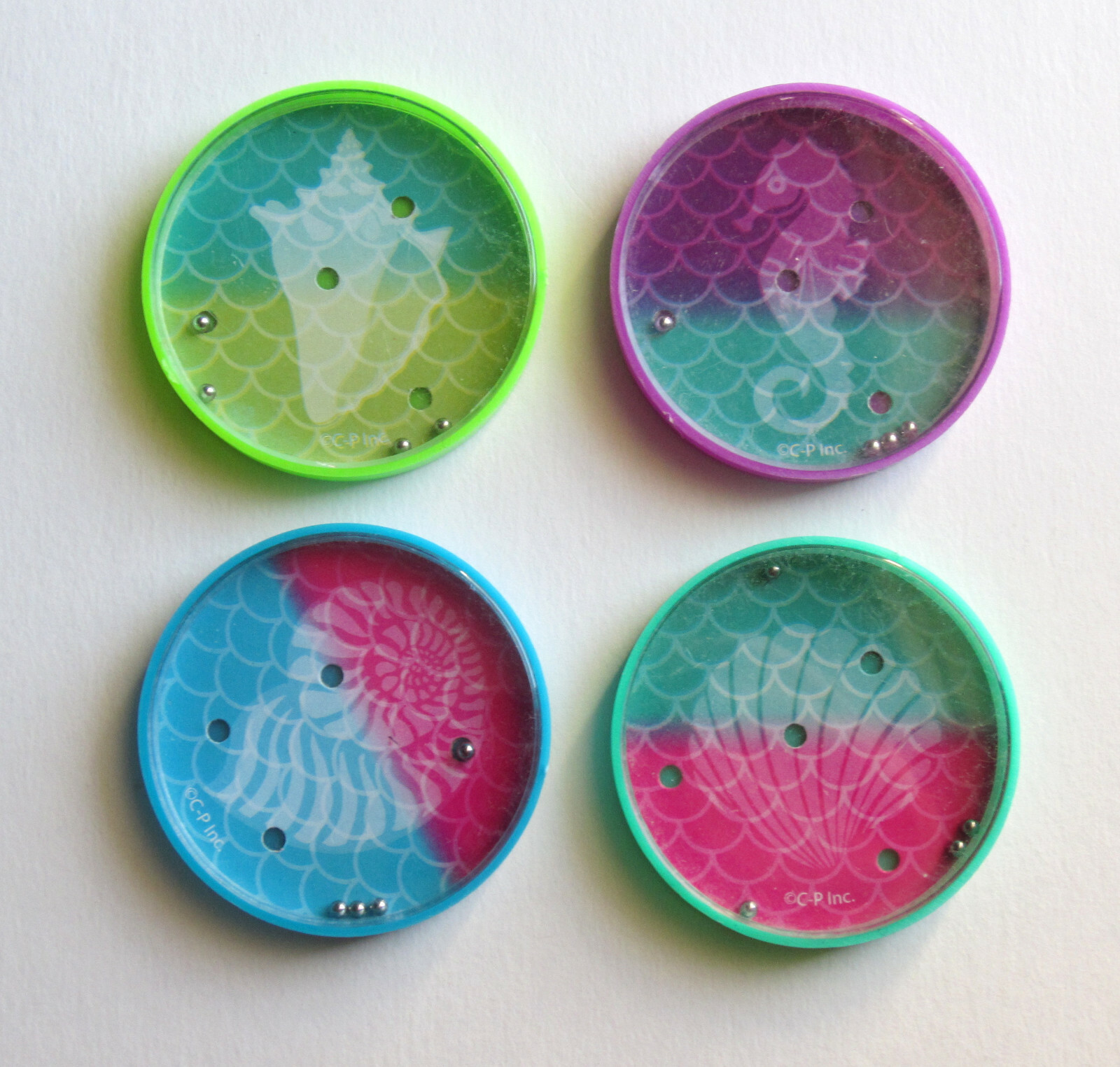 8 Mermaid Scale Pill Puzzle Game Kid Sea Life Birthday Party Goody Bag Toy Favor