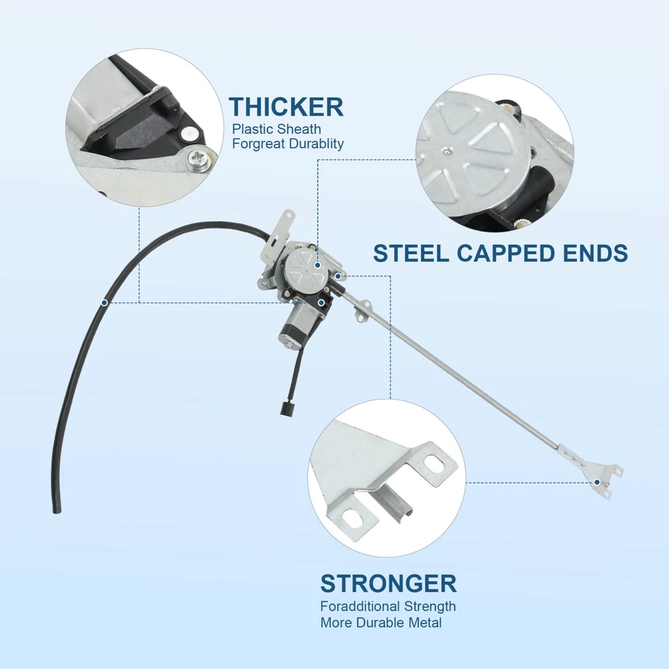 Regulador de ventana eléctrica delantero izquierdo conductor con motor para Freightliner Century Class Foto 4 de 4