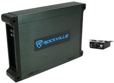 Rockville DBM12 2000w 2 Ohm Marine/Boat Mono Amplifier Amp w/Covers Bass Remote