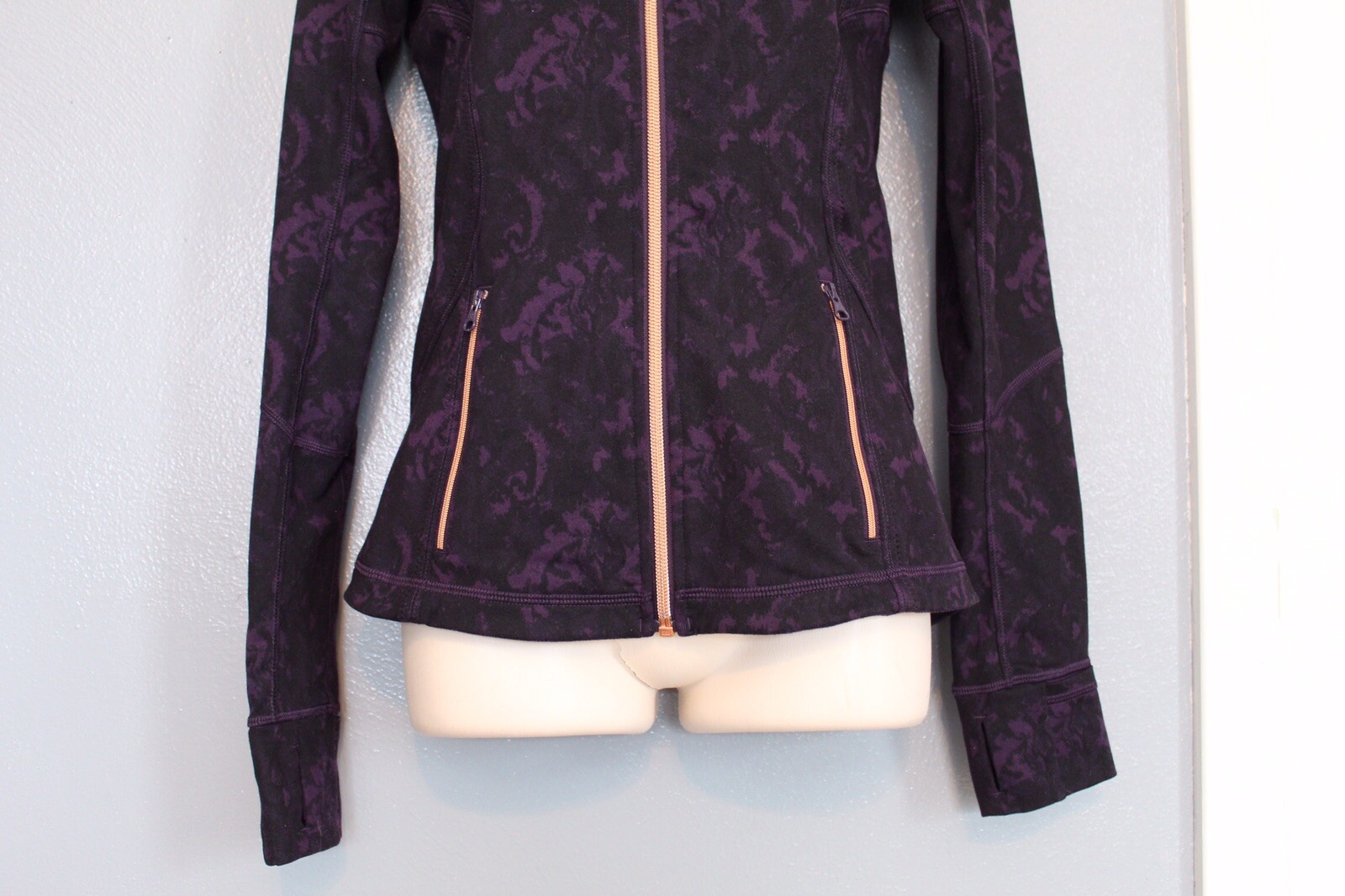 Lululemon Forme Jacket Rose Gold Full Zip Luon Ba… - image 4