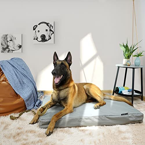 Waterproof Dog Bed Cover Canvas Washable Dog Crate Pad Replacement