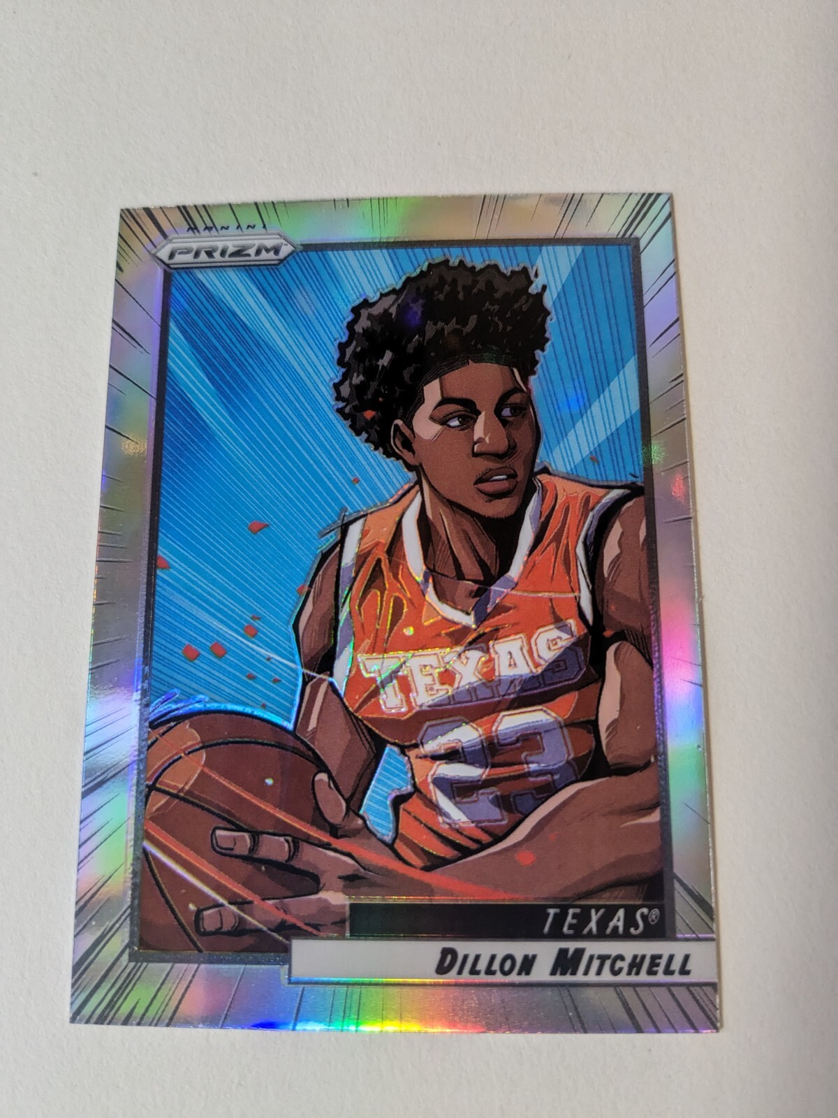 Dillon Mitchell 2022 Prizm Draft Picks MANGA RC Case Hit MAN-DM Texas