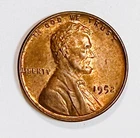 1952 Lincoln Obverse Wheat Ears Reverse 1 Cent Uncirculated Coin  5565+