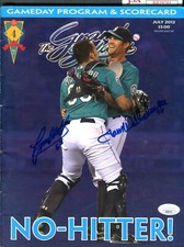 JSA Tom Wilhelmsen Jesus Montero Autographed Signed 6/2012 M's Magazine TRB 818