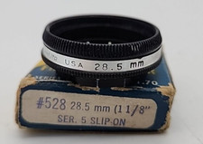 Ednalite 1-1/8  28.5mm Slip-On Series 5 KODAK Filter Adapter 528