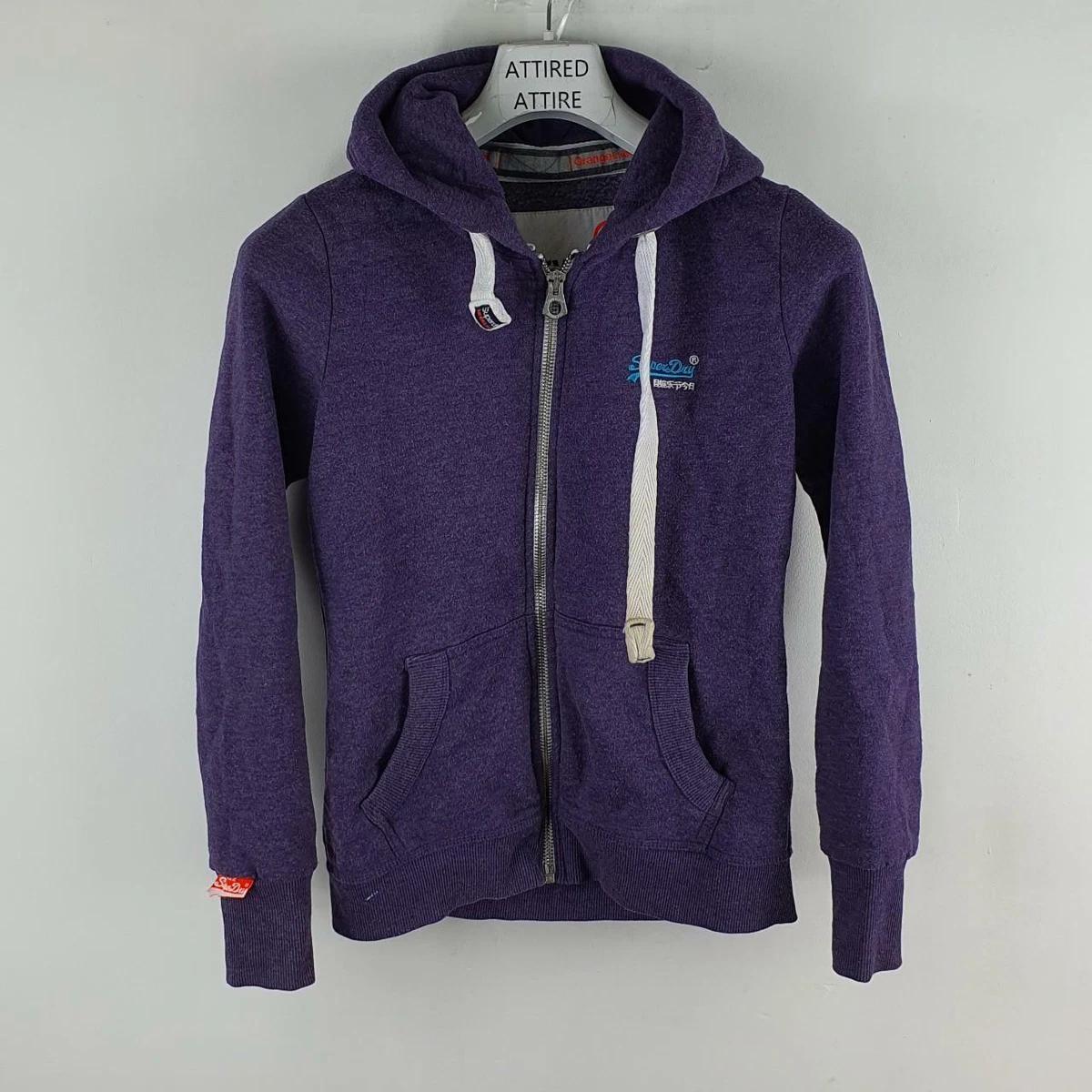 SUPERDRY HOODIE WOMENS SMALL PURPLE F2 | eBay