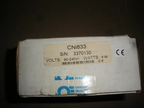 Omega CNi833 PID temperature processor controller NIB 1/8 din