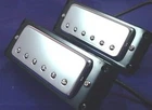 CHROME MINI HUMBUCKER GUITAR PICKUP SET VINTAGE SOUND