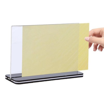 Acryl Schilderhalter, Horizontaler Papierhalter für Party Dekoration, Zuhause,
