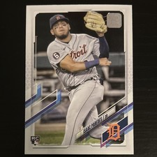 Topps 2021 Series Isaac Paredes Rookie Detroit Tigers #65 Baseball Card. rookie card picture