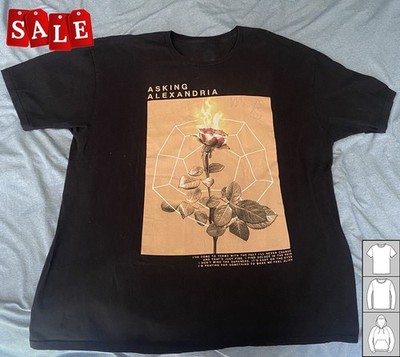 New Asking Alexandria Flaming Rose Into the Fire Lyric Concert Music  NH73