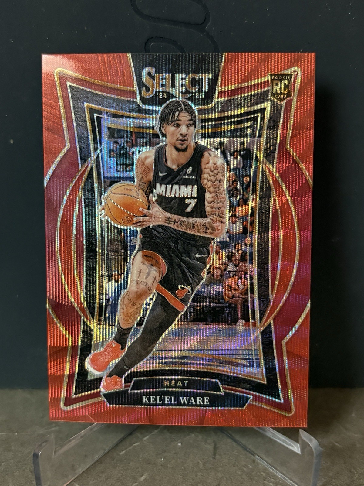 2024-25 Panini Select Concourse Kel'el Ware #66 Red Wave Prizm (RC)