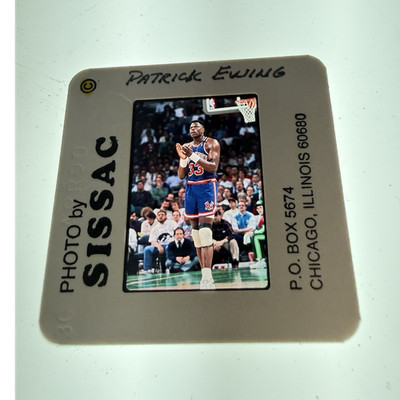 Patrick Ewing NY Knicks Original 35mm Slide Photo Sissac NBA HOF