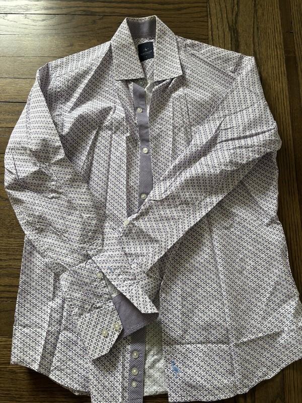 Taylor Byrd Men’s Shirt Long Sleeve Button Up Collared Shirt Small