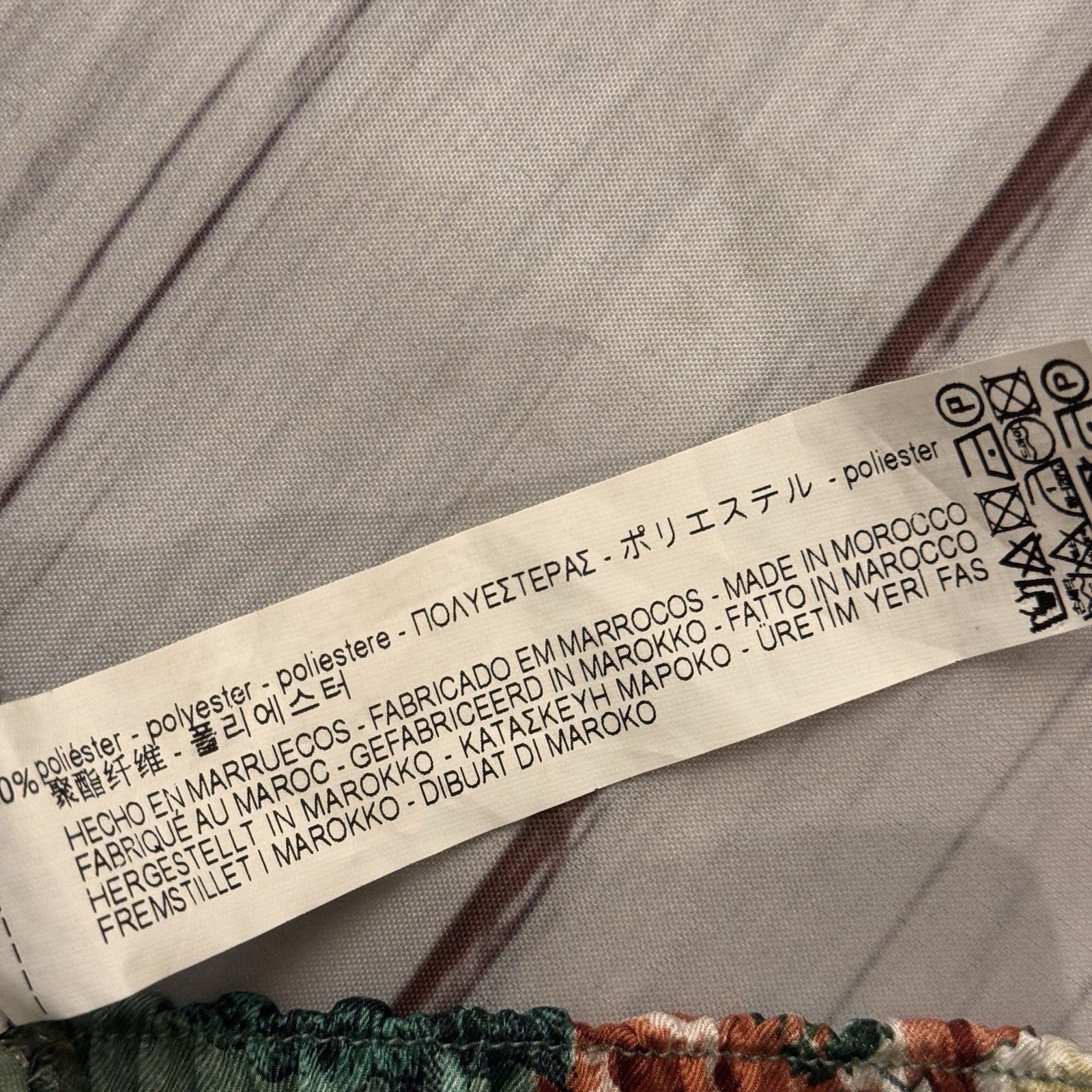 Zara Floral Wide Leg Riviera Trousers Wide Leg Flare Flared Pyjama Size XS thumbnail 7