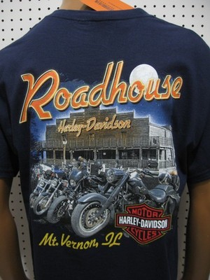 Large nwt Mens HARLEY DAVIDSON *HD Bold Freedom* Tee Shirt Roadhouse H-D