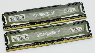 2 x 4GB Crucial Ballistix Sport BLS4G4D240FSB.8FARG PC4-19200 DDR4 Arbeitsspeicher Kit