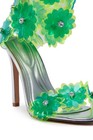 Azalea Wang Kayde Green Stiletto Sandals Flowers Heels 11 — photo 3