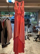 Tiffany Designs Pink Beaded Formal/prom Gown Size 10
