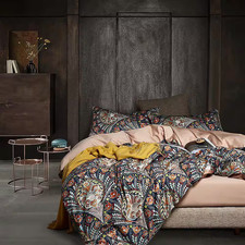 3-Piece Boho Floral Pattern Microfiber King Duvet Cover Set