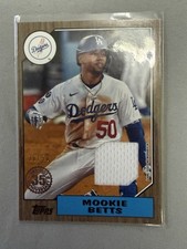 2022 Topps Baseball Series 2 Mookie Betts 1987 Relic Card /50