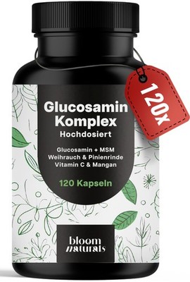 Gelenk Komplex Kapseln - 120 Stück - Mit Glucosamin MSM Weihrauch & Vitamin C