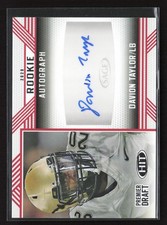 2020 SAGE HIT #A55 Davion Taylor Rookie Autographs Red A25