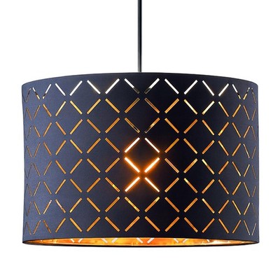 Innoteck Black External Warm Gold Inner Reflective Drum Shade