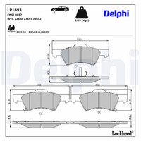 Delphi BremsbelÄGe Satz Vorderachse FüR Chrysler Voyager Dodge Caravan Jeep