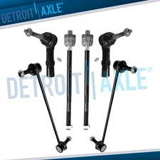 Front Inner & Outer Tie Rod Ends + Sway Bars for 2014 2015 2018 Chevrolet Impala