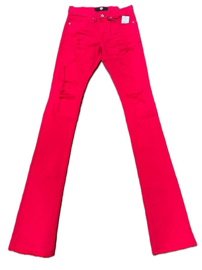 JORDAN CRAIG MENS MARTIN STACKED JEANS RED COLOR STREETWARE STYLE(JTF960R)