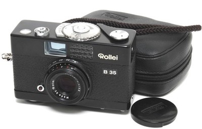 @ Rollei B35 Black camera w. Triotar 3.5/40mm NOTTESTED w. case