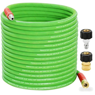 #ad High Pressure Washer Hose 50ft Steel Construction $113.15