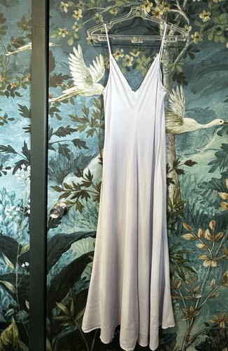 Scanlan Theodore Silk Slip Dress AU 10 US 6 Powder Blue Bias Cut - Picture 3 of 10
