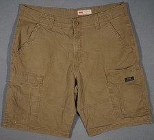 WL13415 VERY COOL ****WRANGLER**** DENIM MENS JEAN SHORTS 34 (msr 36"x10") BROWN