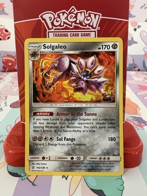 Pokémon Solgaleo 142/236 Cosmic Eclipse Holo LP