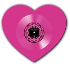Elvis Presley Pink shaped vinyl LP Heart . Love Me Tender. Art 65