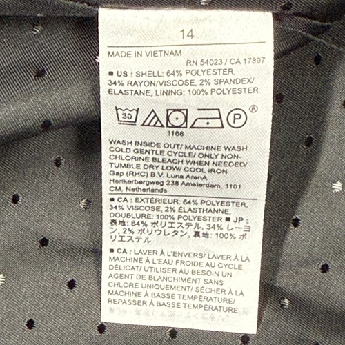 Giacca blazer Banana Republic donna 14 doppiopetto bottoni oro nuova con etichetta nero - Foto 7 di 14