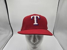 Texas Rangers World Series Hat 2010 New Era 59Fifty Fitted Size 7 1/2 Pre-owned 