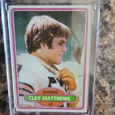 Topps 1980 Clay Matthews Rooke #418 Cleveland Browns Football