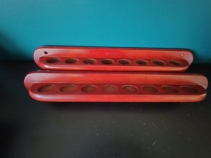 Wooden Wall Pool Billiards Cue Holds 8 Cues Rack Amini's Galleria  NICE