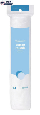Hypoallergenic Cotton Rounds Makeup Removal Face Skincare Pads 100 Count 1 Pack