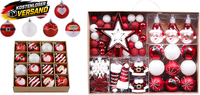 Valery Madelyn Rot Weiß Thema Weihnachtskugeln Christbaumkugeln Geschenkpaket