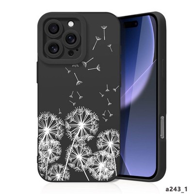 Dandelion Design Cover For Samsung S26 S24 S25 Ultra iPhone 16 15 17e Phone Case