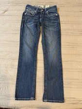 Women's ARIAT Real Denim Mid Rise Stretch Ivy Straight Jeans Size 29 x 32.5