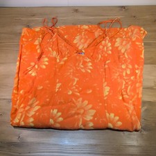 Urban Outfitters Dara Lace Trim Midi Dress in an orange floral print Size L