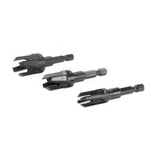 QUICK CHANGE TAPER PLUG CUTTER - 3 PIECE SET - BY SNAPPY