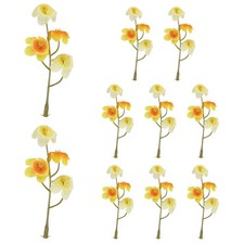 12Pcs Artificial Orchid Flower Mini for Floating Candle Centerpiece, Yellow