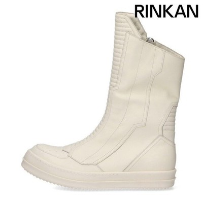 Rick Owens MOTO SNEAKS Leather High-top Sneaker Mens 43 Used 286a46eec93781bc5ee
